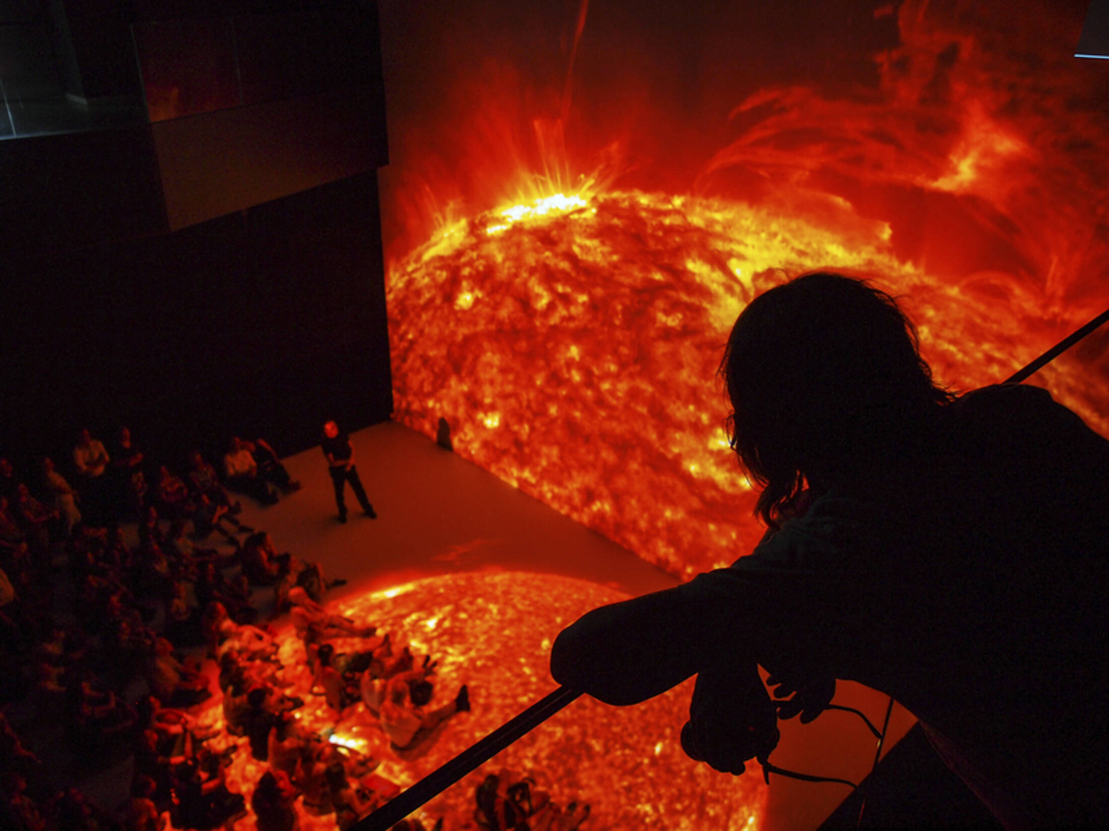 Der Deep Space im Ars Electronica Center beeindruckt mit einmaligen Bildwelten. 