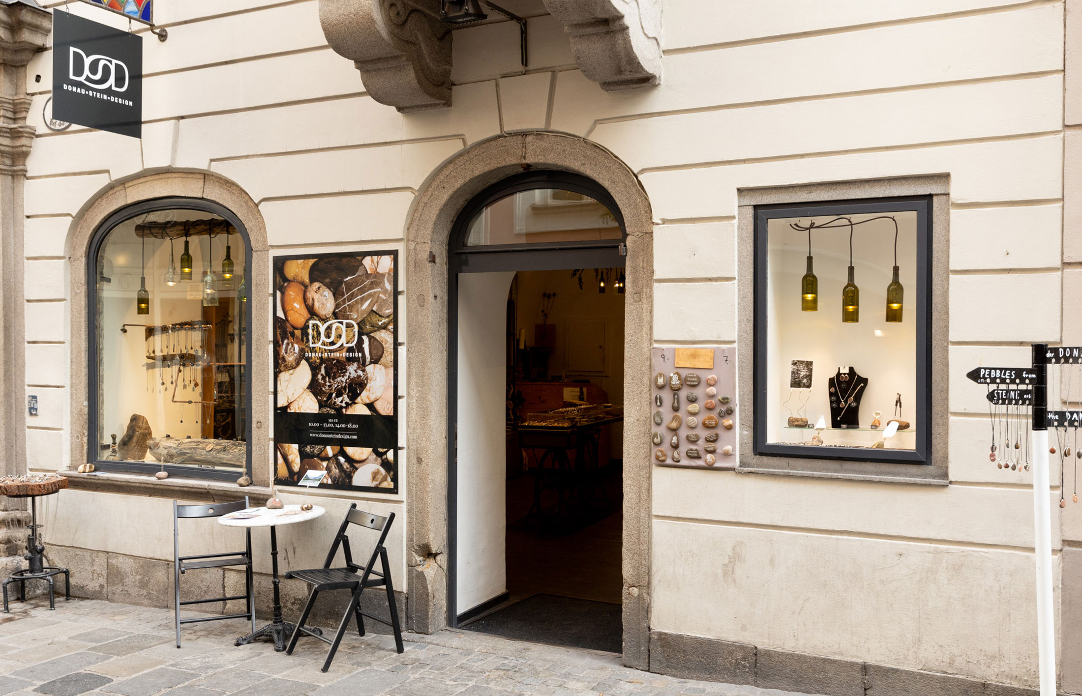 Der kleine Store in der Linzer Altstadt von außen.