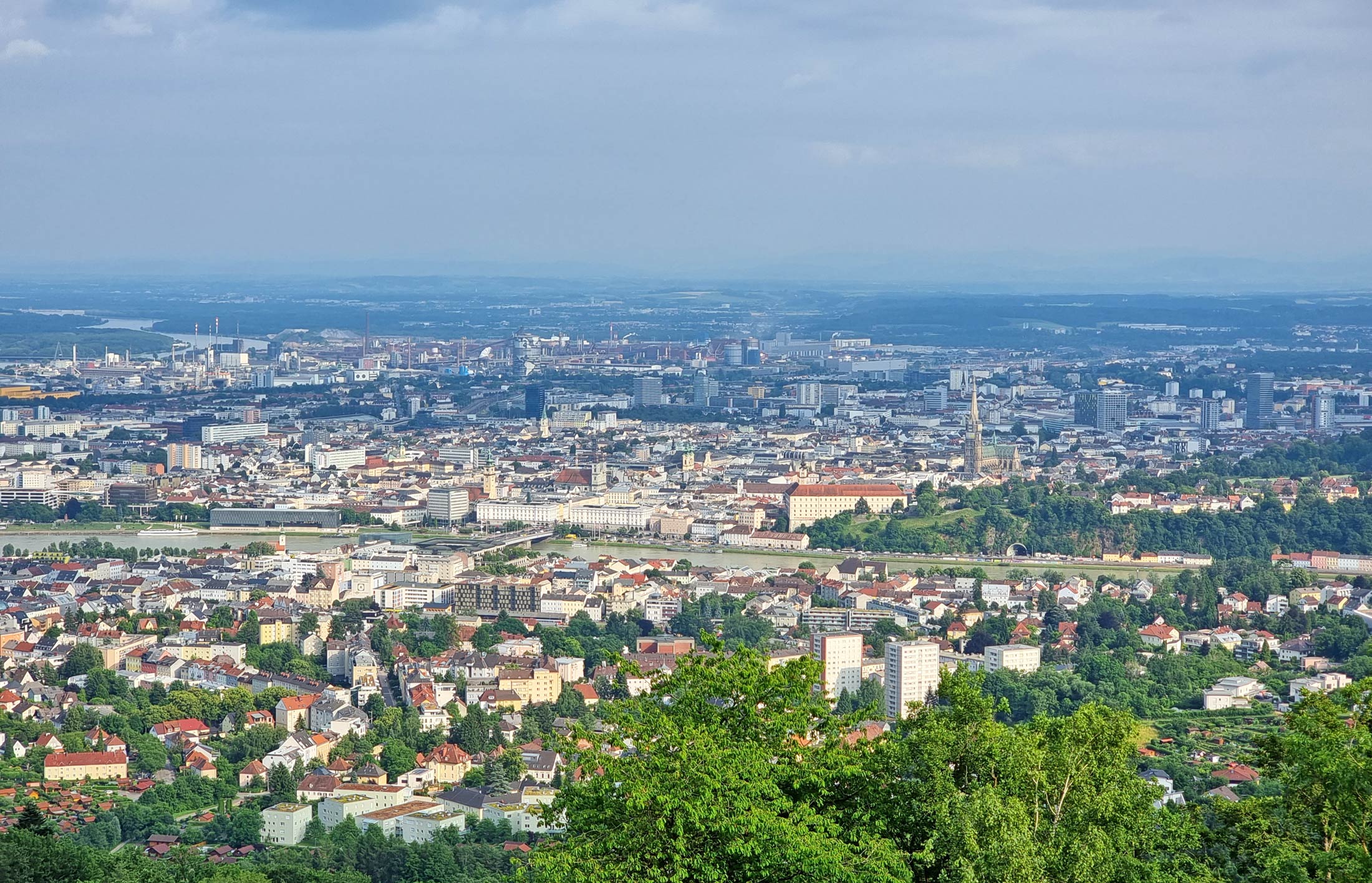 Ausblick vom Pöstlingberg Linz