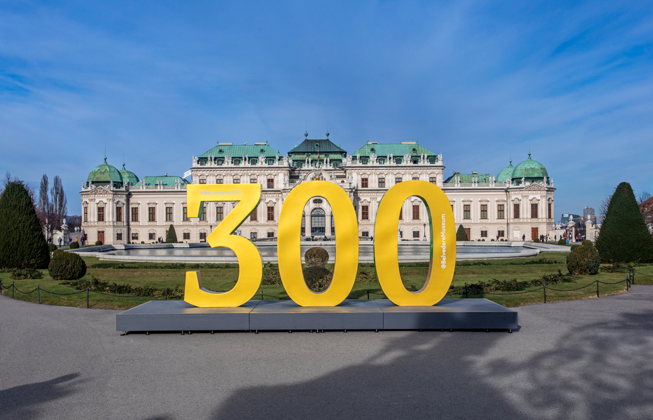 300. Jubiläum des Belvederes in Wien.